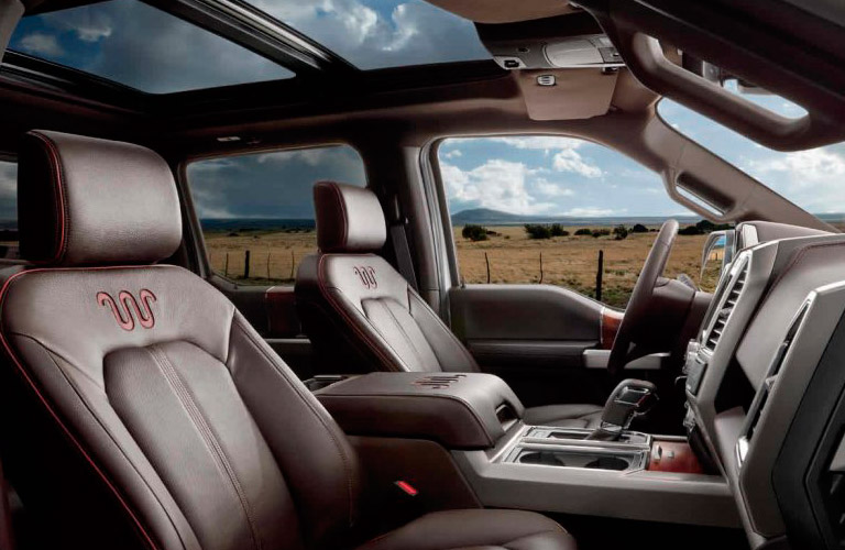 Interior of the 2017 Ford F-150